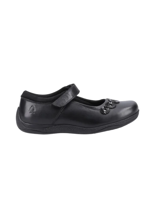 Hush Puppies Girls Black Christina Senior School Shoes (Older 3-5) - 3 Image 1