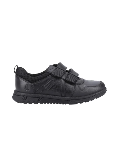 Hush Puppies Boys Black Spencer Junior School Shoes (Younger 10-Older 6) - 10 Infants Image 1