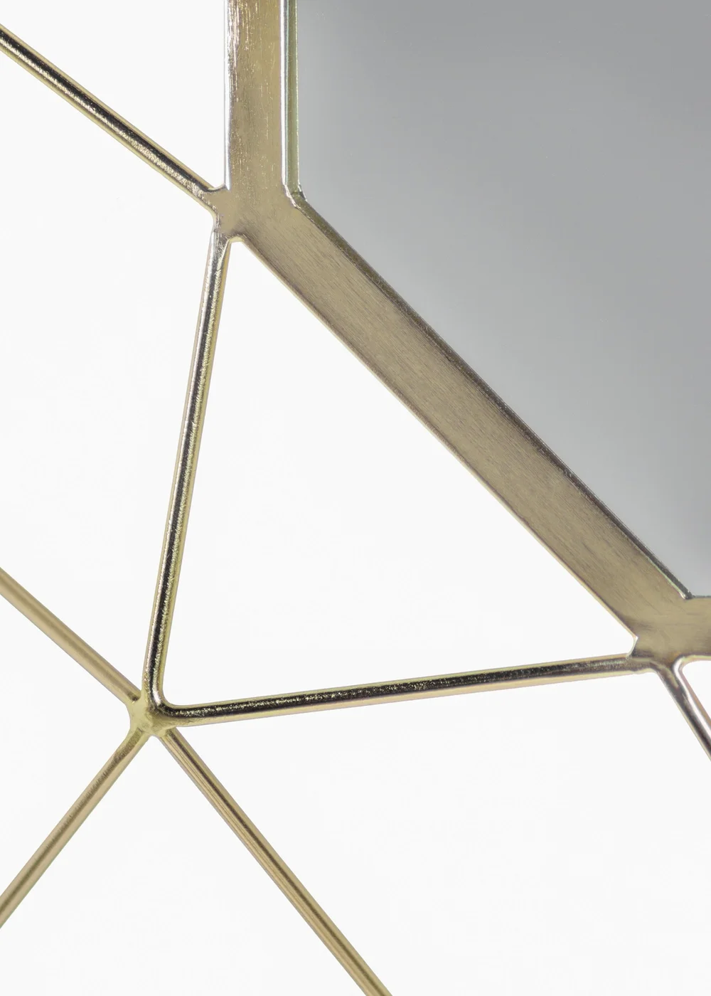 Paoletti Gold Geo Round Circular Wall Mirror (60 x 60 x 8cm) - One Size Image 3