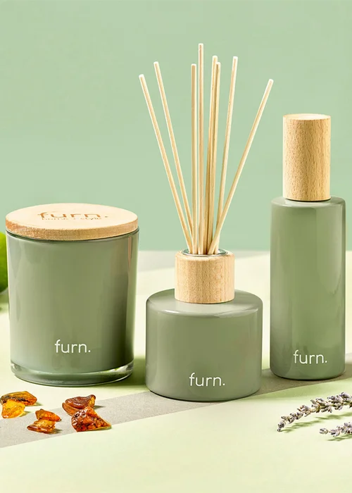 furn. Amazonia Botanica Peppermint + Citrus Scented Glass Candle (8.5 x 10 x 8.5cm) - One Size Image 4