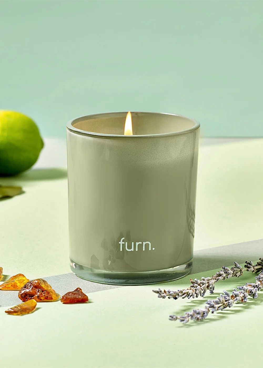 furn. Amazonia Botanica Peppermint + Citrus Scented Glass Candle (8.5 x 10 x 8.5cm) - One Size Image 2