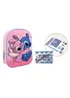 Disney Pink Stitch Back to School Backpack and Stationary Set - One Size Image 1
