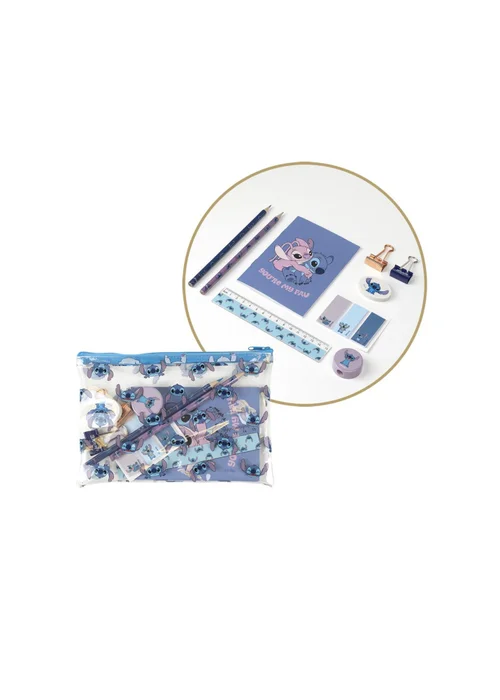 Disney Pink Stitch Back to School Backpack and Stationary Set - One Size Image 4