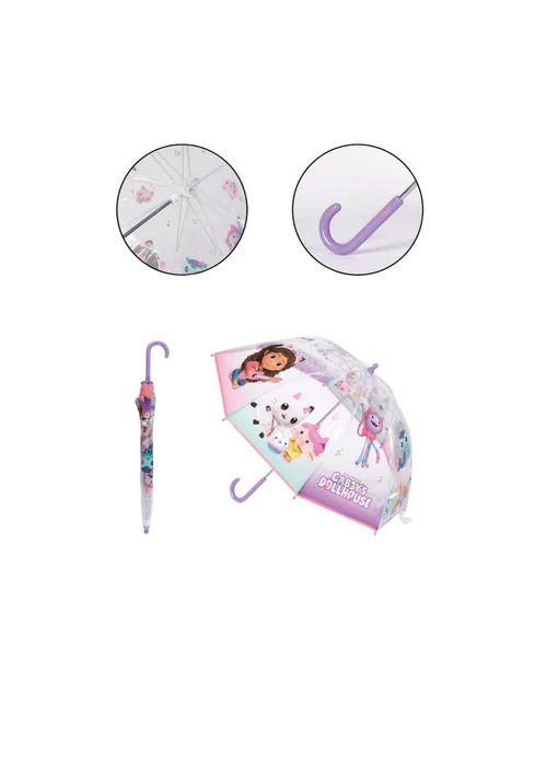 Dreamworks Pink Gabbys Doll House Backpack and Umbrella Set - One Size Image 4