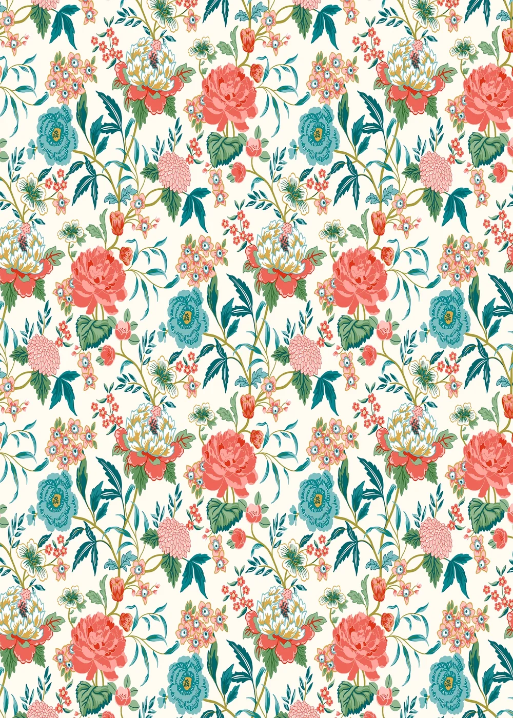 furn. Azalea Floral Wallpaper (53 x 1050cm) - One Size Image 3