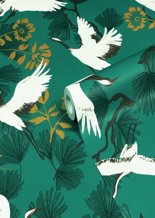 furn. Demoiselle Tropical Wallpaper (53 x 1050cm) - One Size Image 1