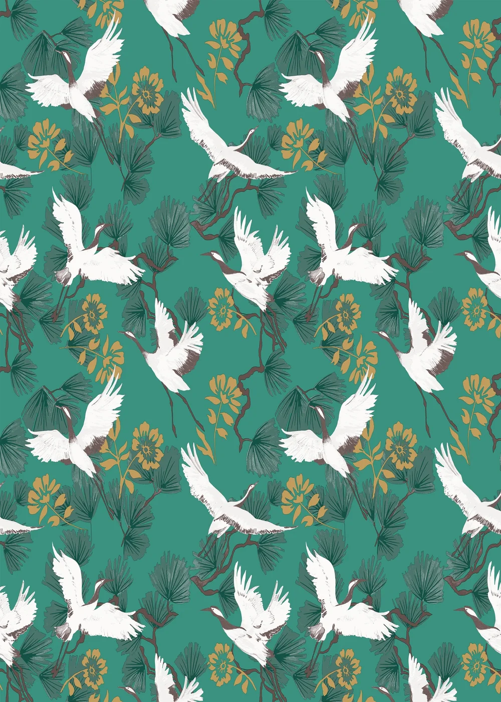 furn. Demoiselle Tropical Wallpaper (53 x 1050cm) - One Size Image 3