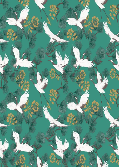furn. Demoiselle Tropical Wallpaper (53 x 1050cm) - One Size Image 3