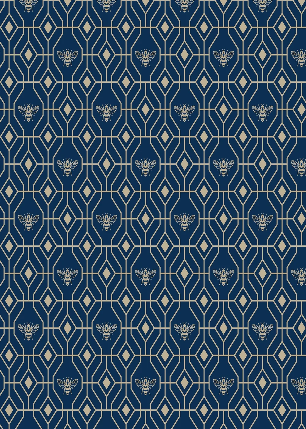 furn. Bee Deco Geometric Wallpaper (53 x 1050cm) - One Size Image 3