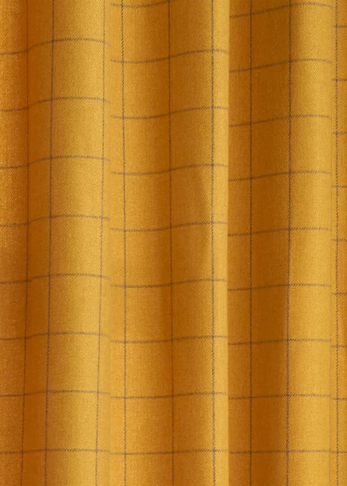 furn. Ellis Windowpane Check Eyelet Curtains - 46W X 54D (117x137cm Image 4