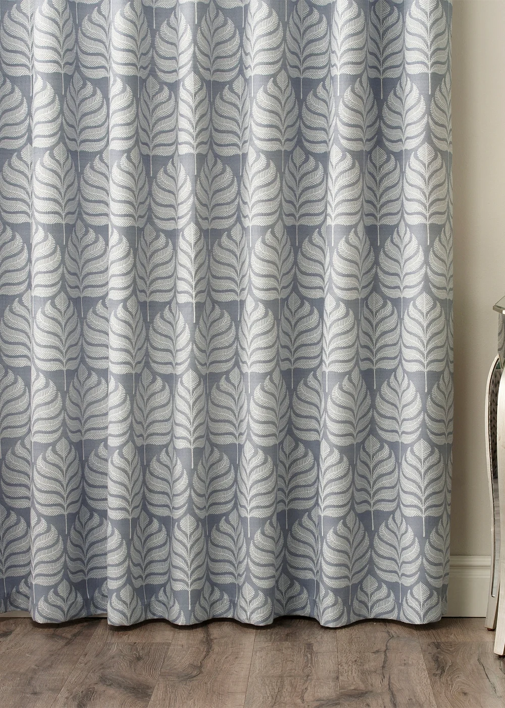 Paoletti Horto Botanical Eyelet Curtains - 46W X 54D (117x137cm) Image 3