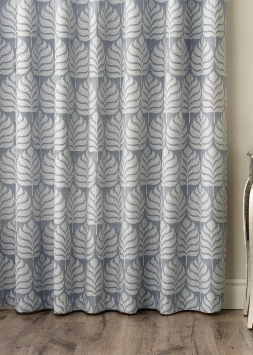 Paoletti Horto Botanical Eyelet Curtains - 46W X 54D (117x137cm) Image 3