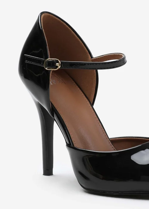 Where's That From Reflex Wide-Fit Black Patent Pointed Toe Heels - 3 Image 3