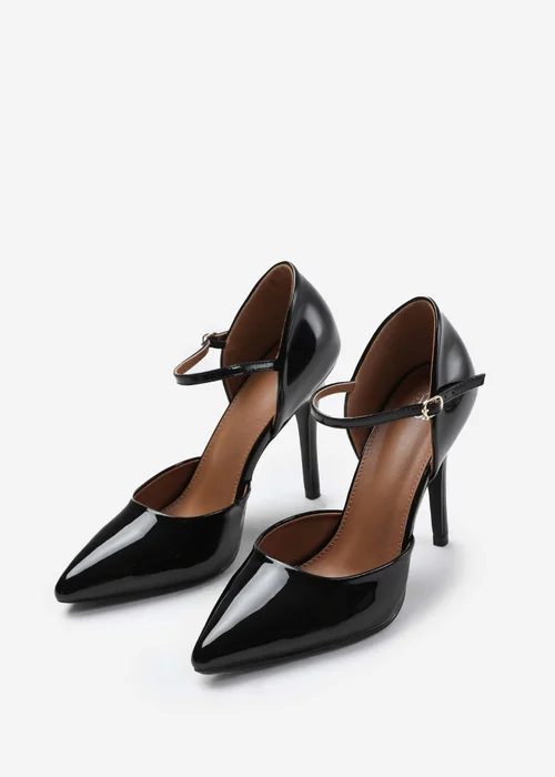 Where's That From Reflex Wide-Fit Black Patent Pointed Toe Heels - 3 Image 2