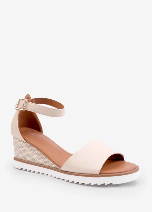 Where's That From Dusk Wedge With Buckle Ankle Strap Cream - 9 Image 2