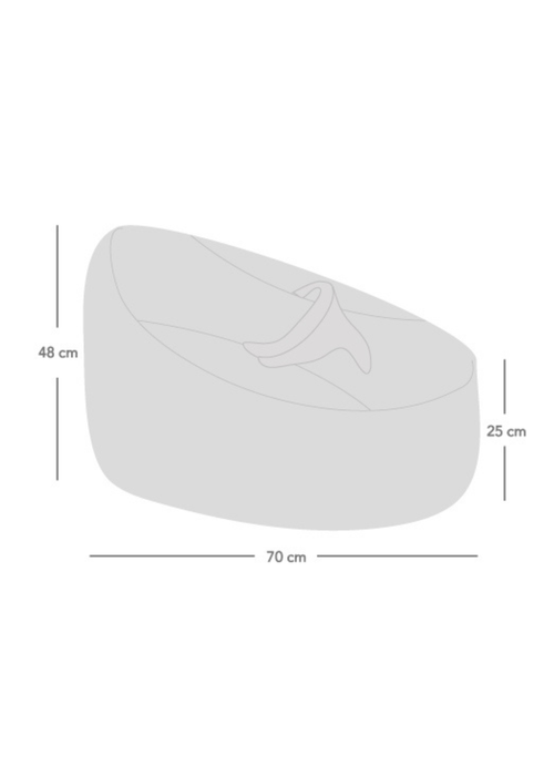 rucomfy Cotton Gaga Platinum Grey Baby Beanbag - One Size Image 5