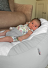 rucomfy Cotton Gaga Platinum Grey Baby Beanbag - One Size Image 1