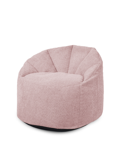 rucomfy Snug Cinema Chair Dusky Pink Beanbag - One Size Image 2