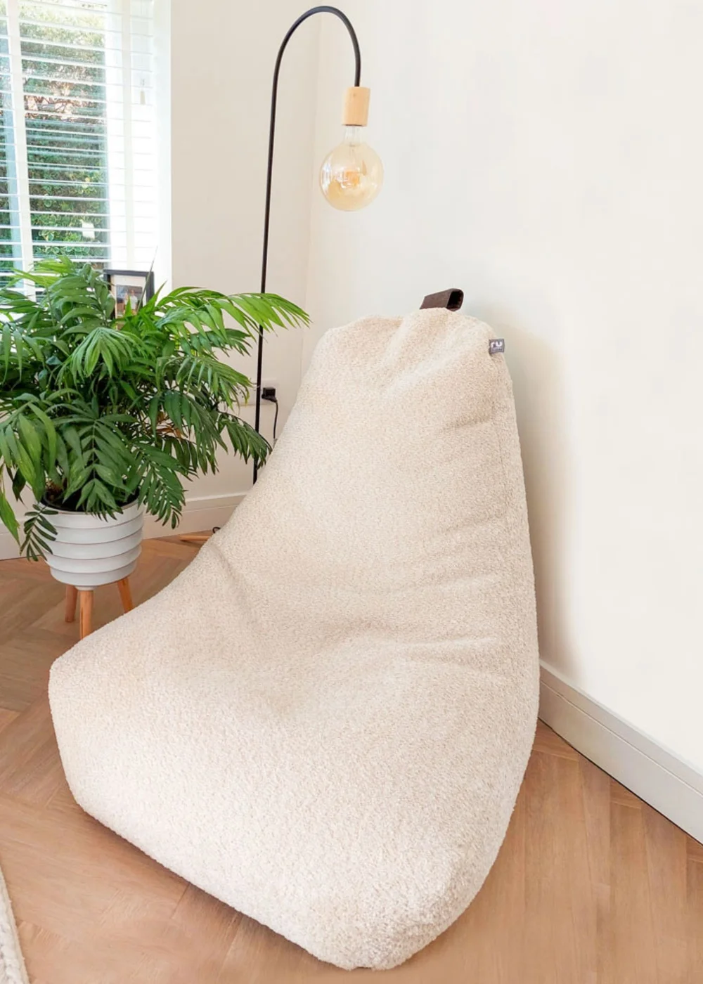 rucomfy Snug Lounge Chair Natural Beanbag - One Size Image 1