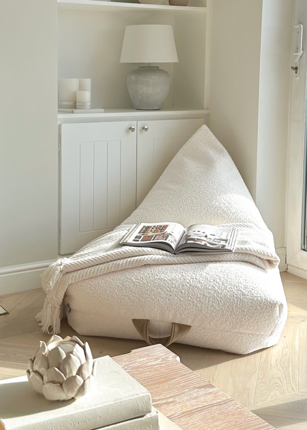 rucomfy Snug Humbug Natural Beanbag - One Size Image 1