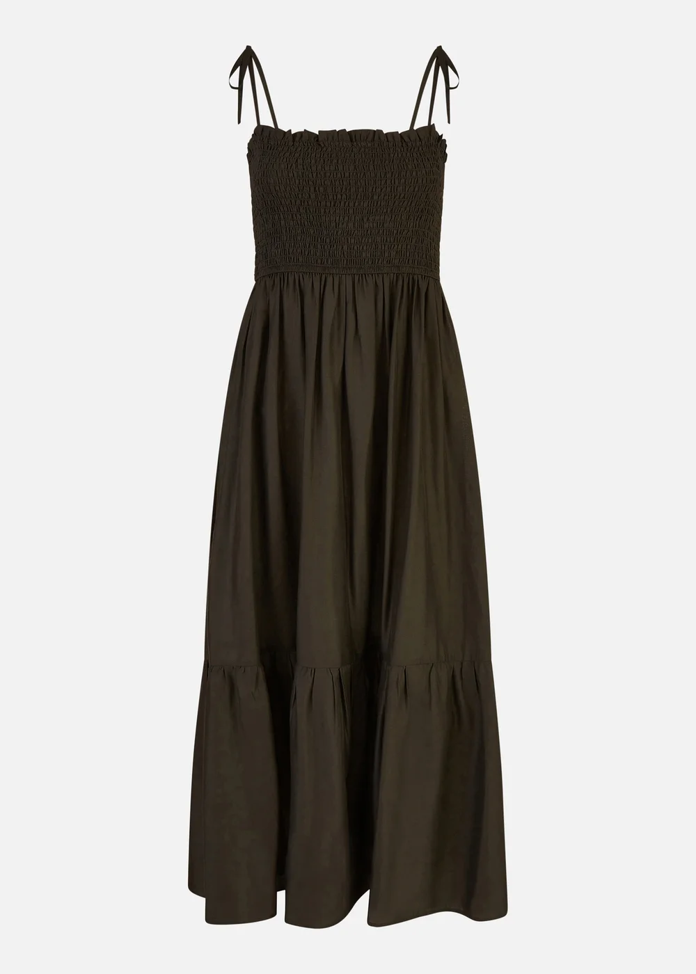 Yumi Black Midi Sun Dress - Size 8 Image 3