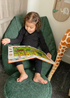 rucomfy Snug Kids Snuggle Chair Dark Green Beanbag (50cm x 46cm x 48cm x 22cm Seat Height) - One Size Image 2