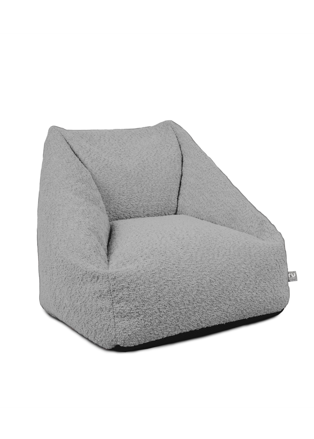 rucomfy Snug Kids Snuggle Chair Grey Beanbag (50cm x 46cm x 48cm x 22cm Seat Height) - One Size Image 3