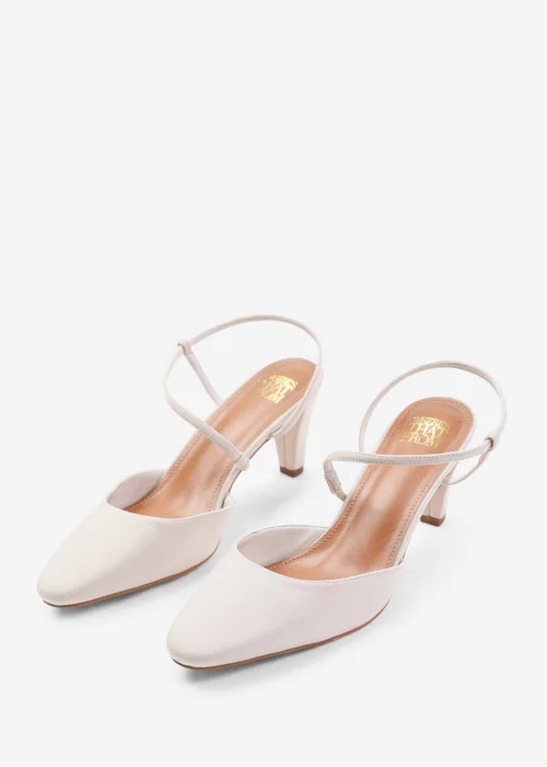 Where's That From Kansas Cream Cross Over Slingback Strap Heels - 3 Image 2