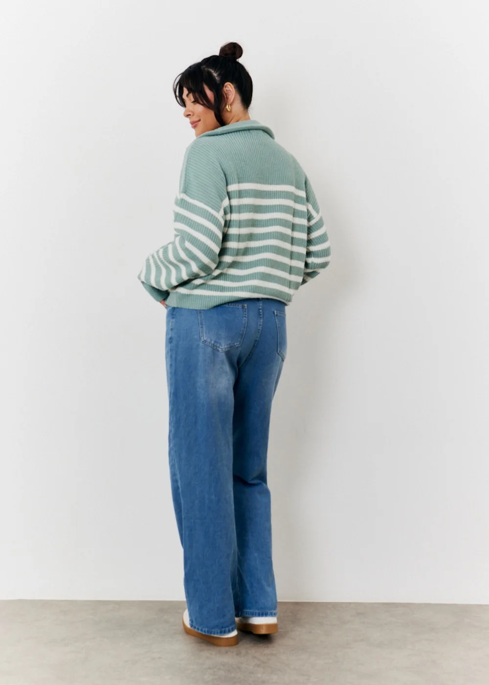 In The Style Sage Quarter Zip Jumper - 06-08 Image 7