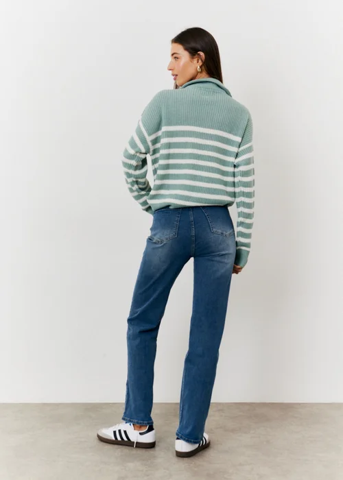 In The Style Sage Quarter Zip Jumper - 06-08 Image 4