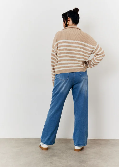 In The Style Oatmeal Quarter Zip Jumper - 06-08 Image 8