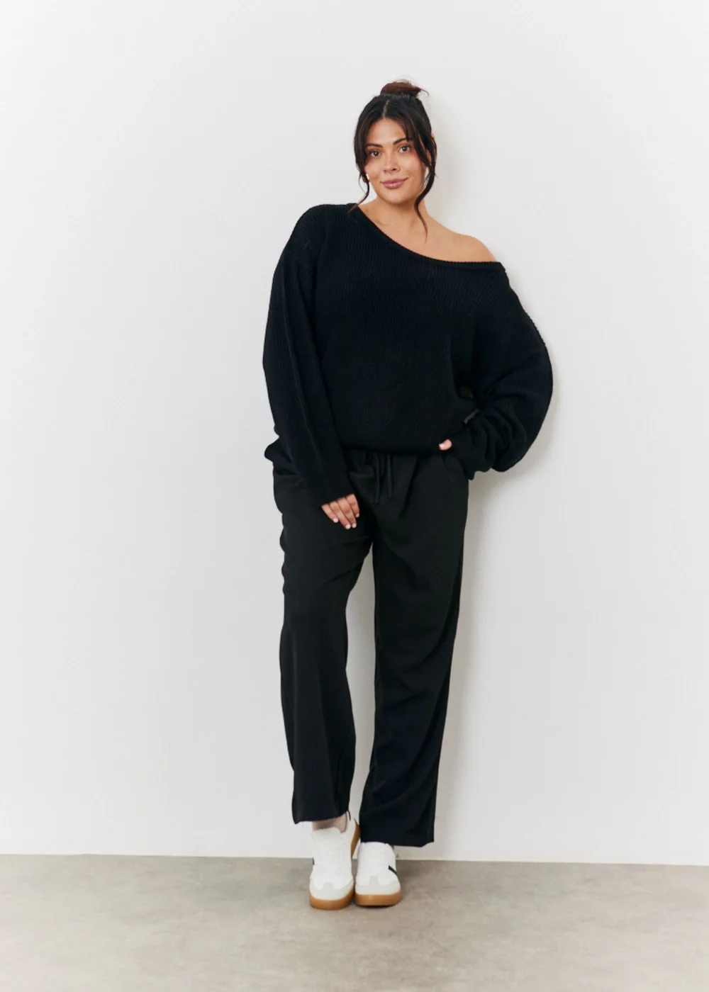 In The Style Black Off Shoulder Knit Jumper - 06-08 Image 6
