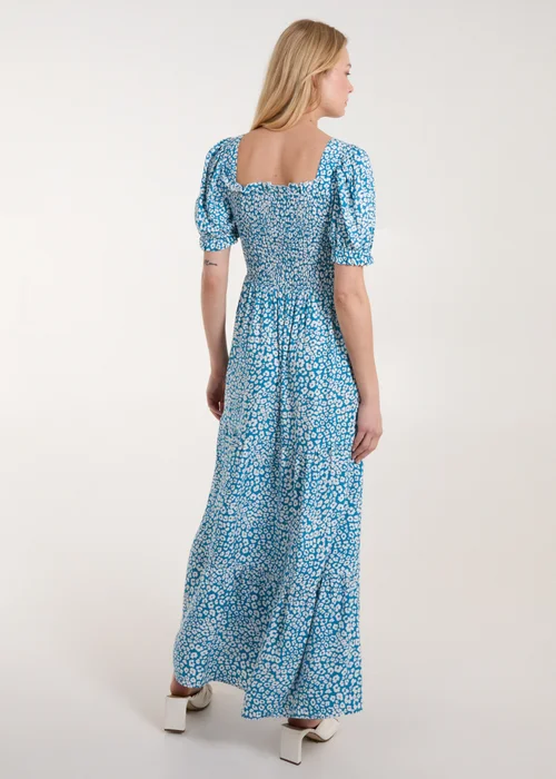 Blue Vanilla Blue Milkmaid Square Neck Short Puff Sleeve Maxi Dress - 12 Image 2