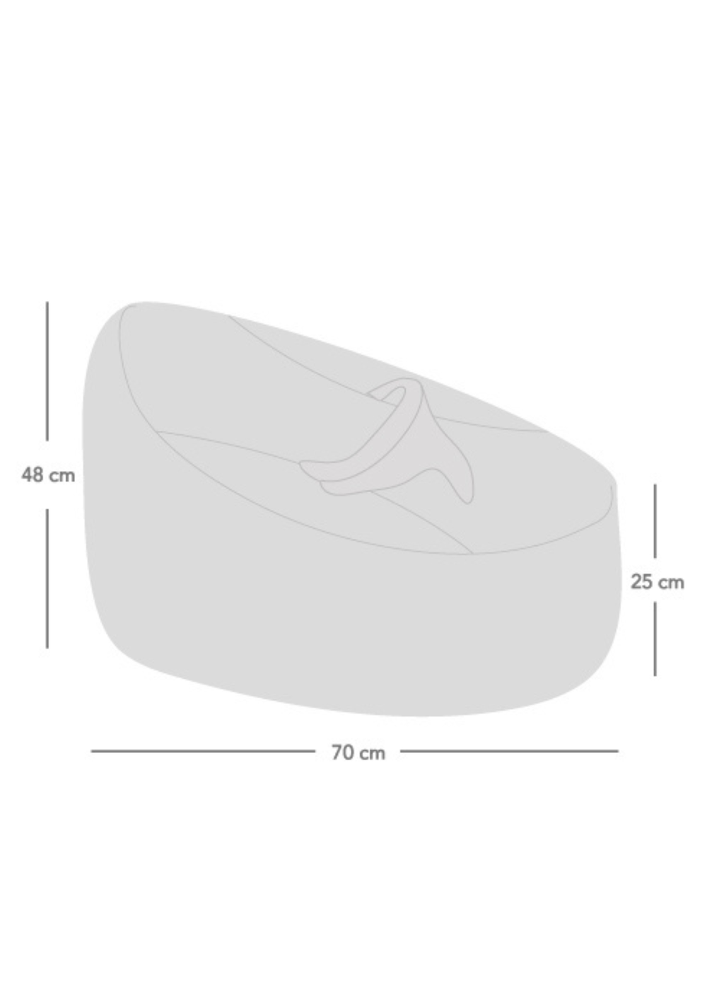 rucomfy Snug Gaga Natural Baby Beanbag - One Size Image 5