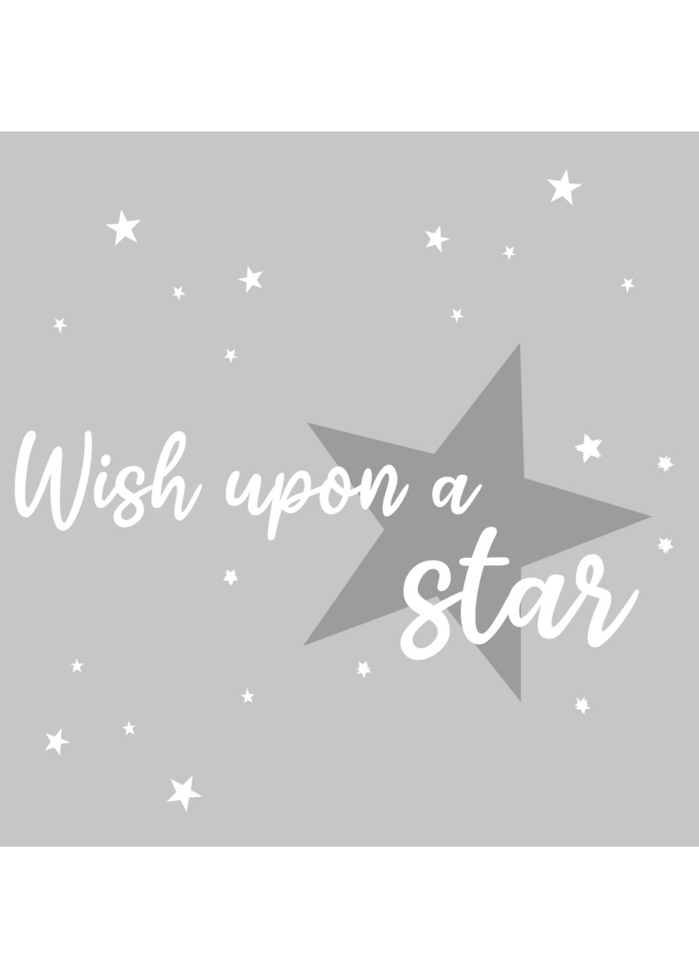 rucomfy Printed Wish Upon A Star Grey Baby Beanbag - One Size Image 4