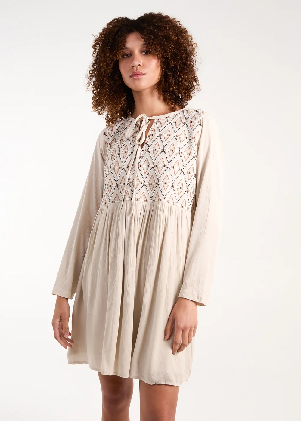 Blue Vanilla Stone Embroidered Tunic Dress - M | Matalan Blue Vanilla Stone Embroidered Tunic Dress - M | Matalan
