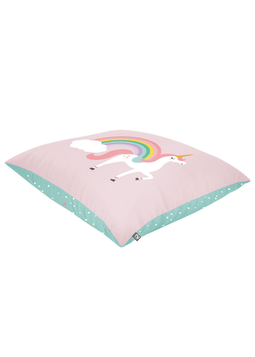 rucomfy Printed Kids Floor Cushion Unicorn Castle Beanbag - One Size Image 2
