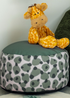 rucomfy Printed Footstool Safari Friends Beanbag - One Size Image 1