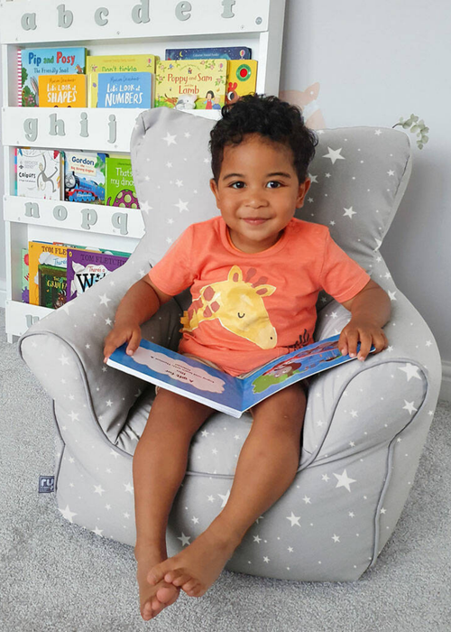 rucomfy Printed Children's Chair Twinkle Star Beanbag - One Size Image 3