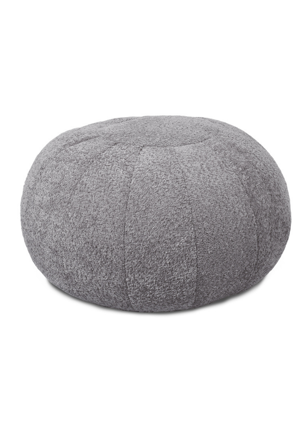 rucomfy Snug Pouffe Grey Beanbag - One Size Image 2