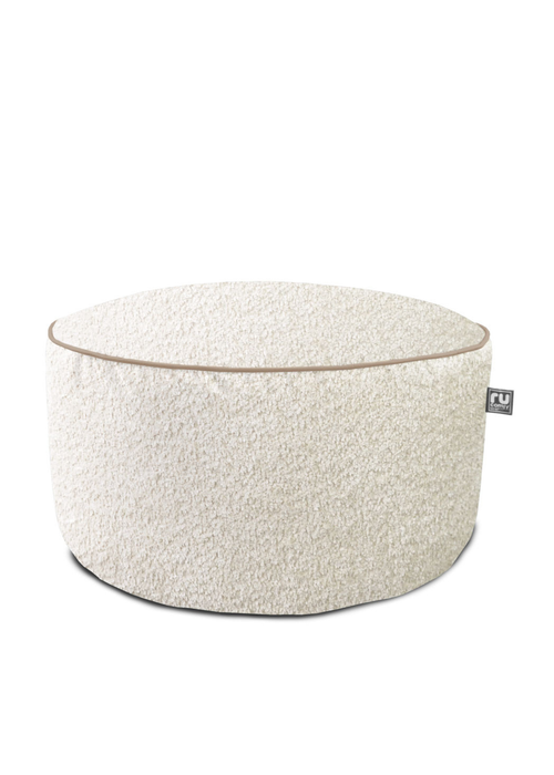 rucomfy Snug Drum Pouffe Natural Beanbag - One Size Image 2