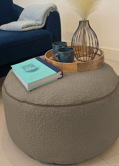 rucomfy Snug Drum Pouffe Mushroom Beanbag - One Size Image 1