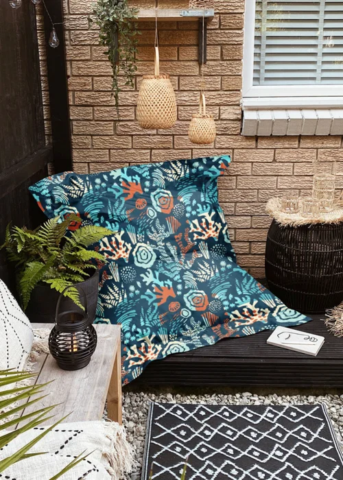 rucomfy Indoor/Outdoor Extra Large Squashy Squarbie Sea Breeze Beanbag - One Size Image 3