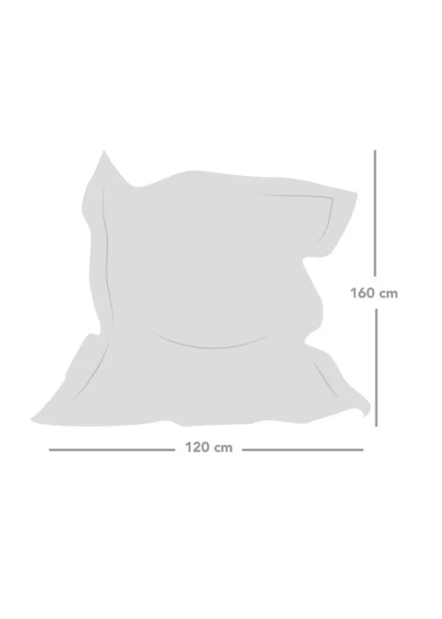 rucomfy Indoor/Outdoor Extra Large Squashy Squarbie Sea Breeze Beanbag - One Size Image 5
