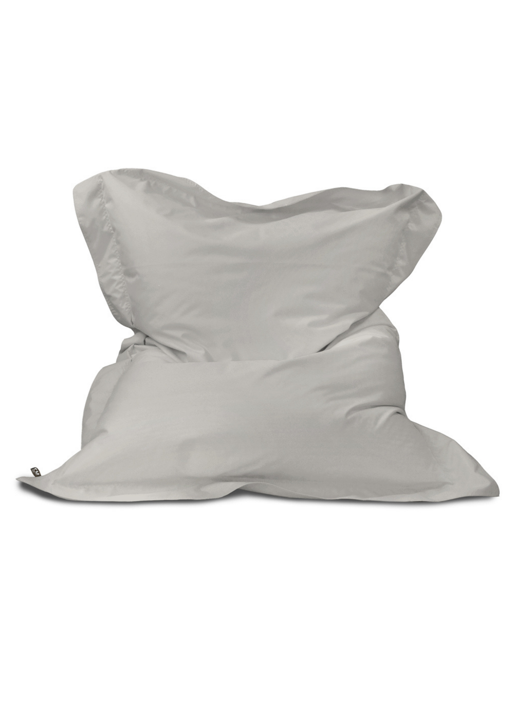 rucomfy Indoor/Outdoor Giant Squashy Squarbie Platinum Grey Beanbag - One Size Image 2