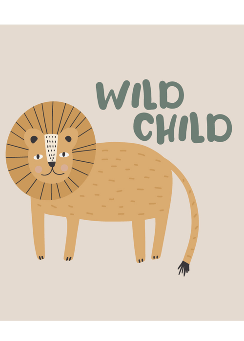 rucomfy Printed Kids Floor Cushion Safari Lion Beanbag - One Size Image 4