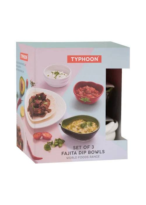 Typhoon World Foods Set of 3 Fajita Bowls - One Size Image 5