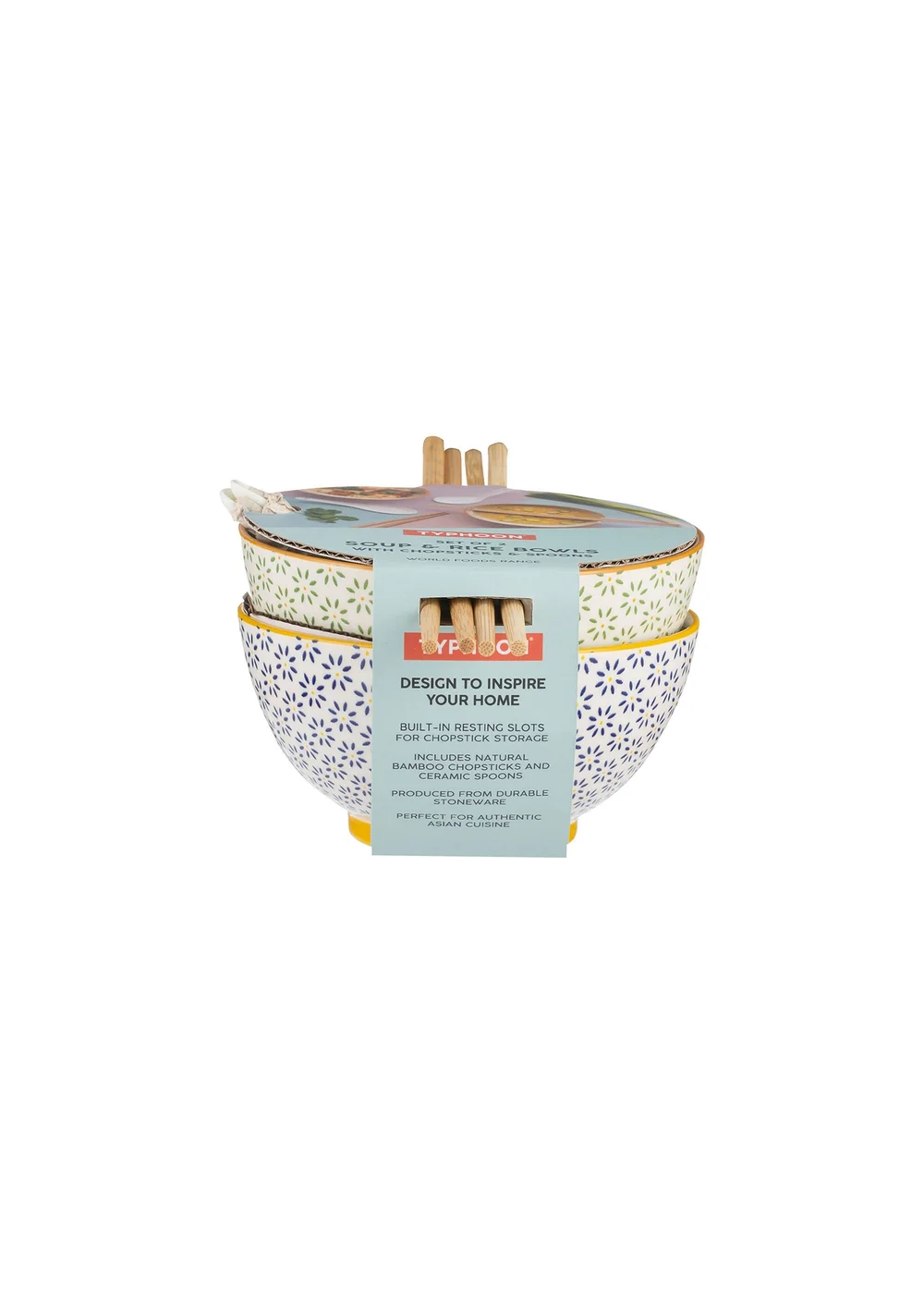 Typhoon World Foods Set of 2 Rice & Soup Bowls - One Size Image 2