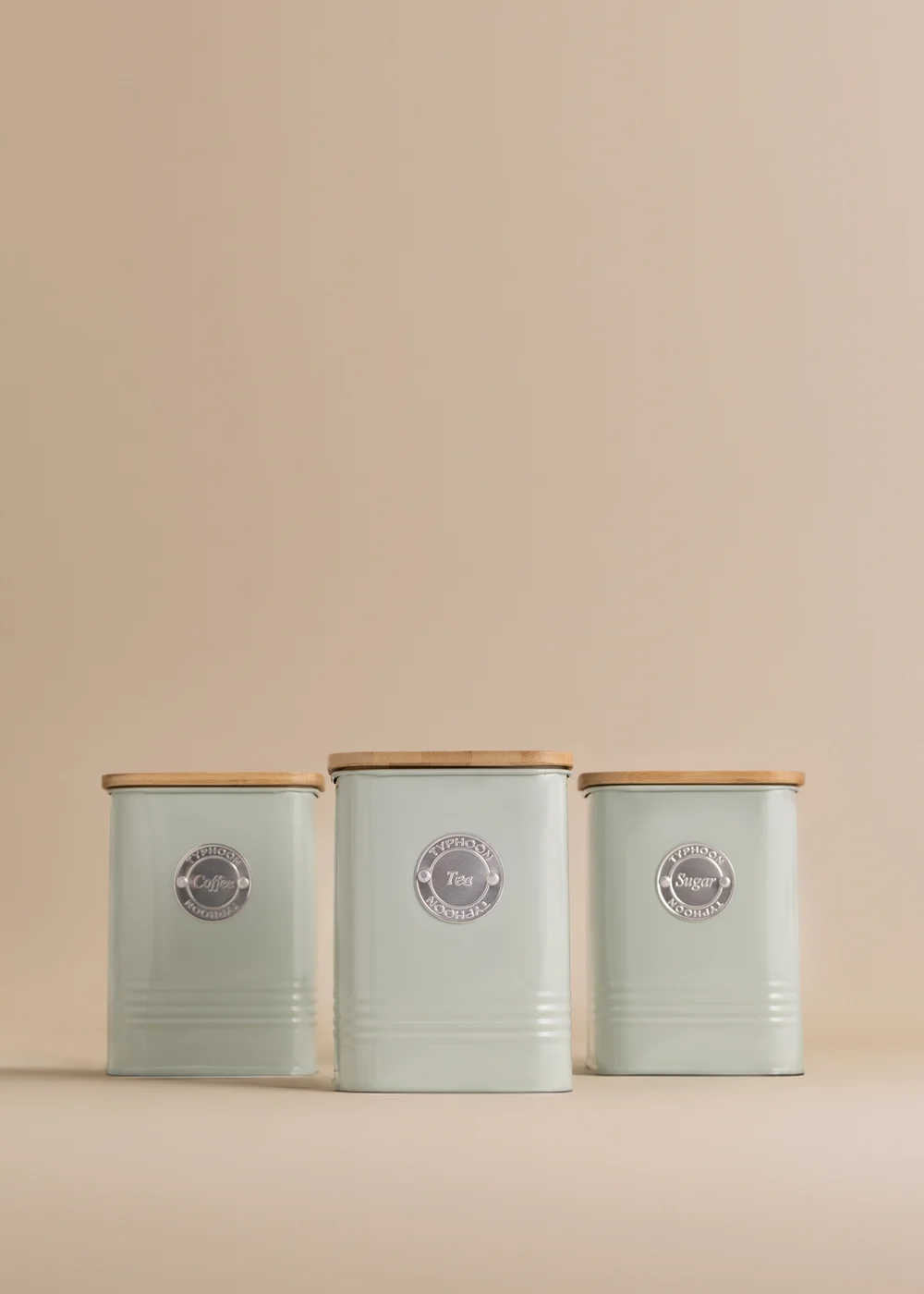 Typhoon Living Squircle Set of 3 Tea, Coffee, Sugar Storage Canisters (1.3 ltr) - One Size Image 2