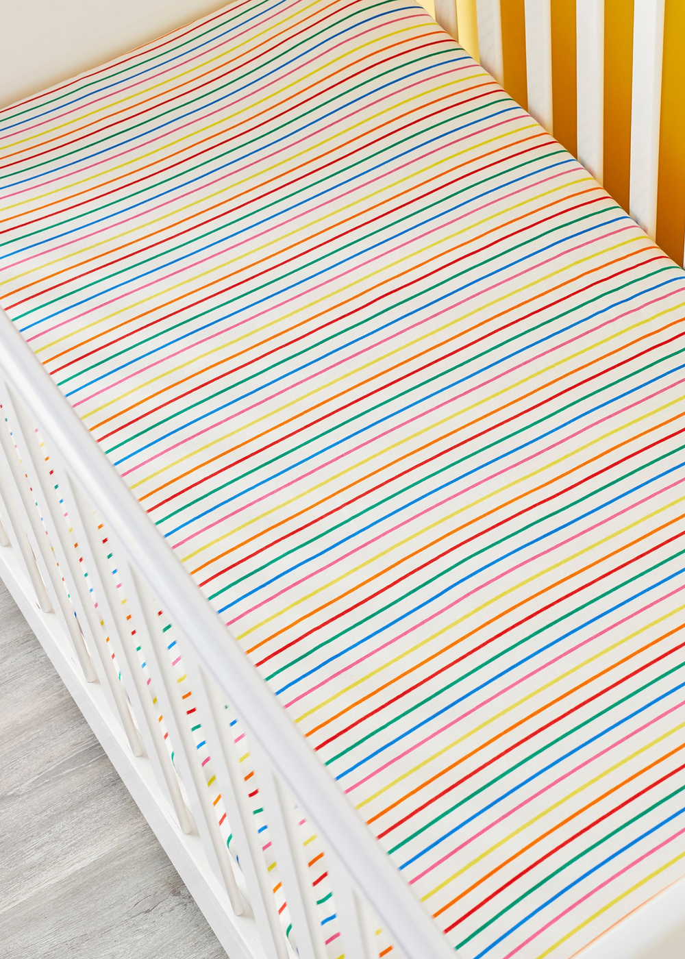 Ickle Bubba White Fitted Cot Bed Sheets Rainbow Dreams 2 Pack - 70 X 140 Image 4